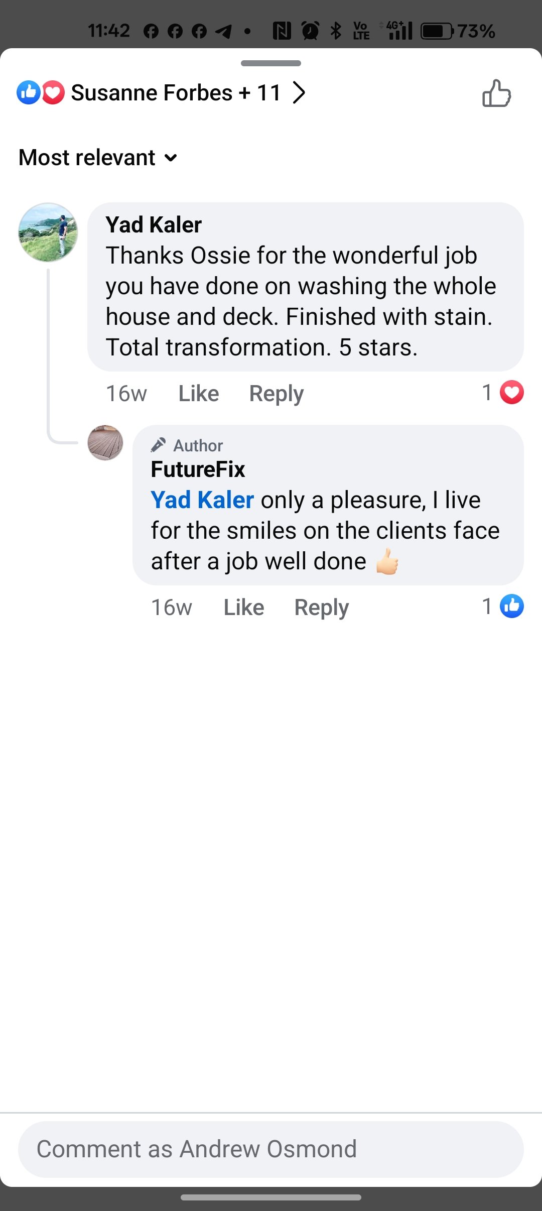 Customer Testimonial for FutureFix Drury and Surrounds
